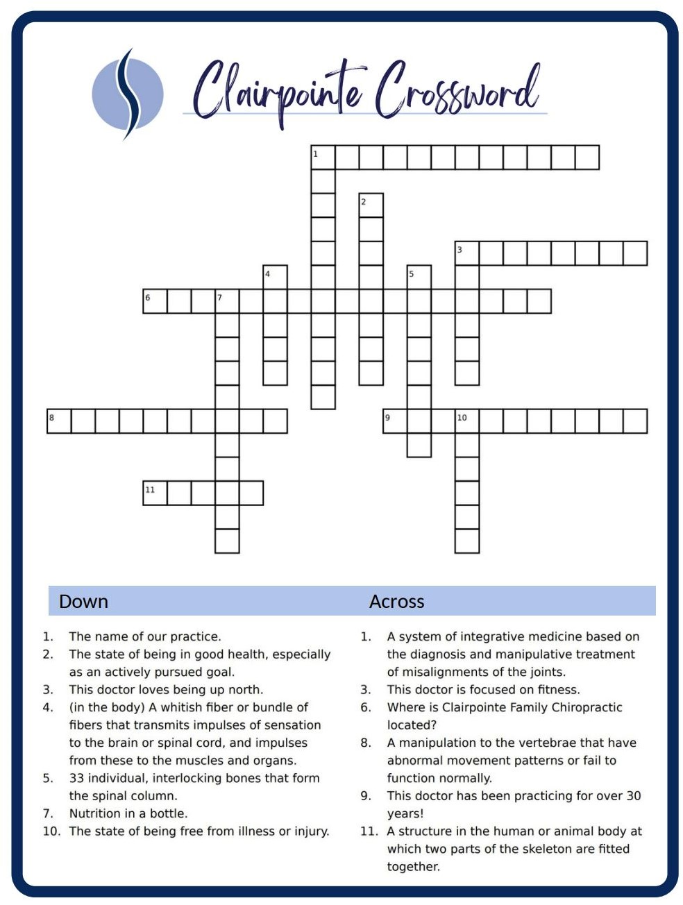 Crossword Puzzle 1